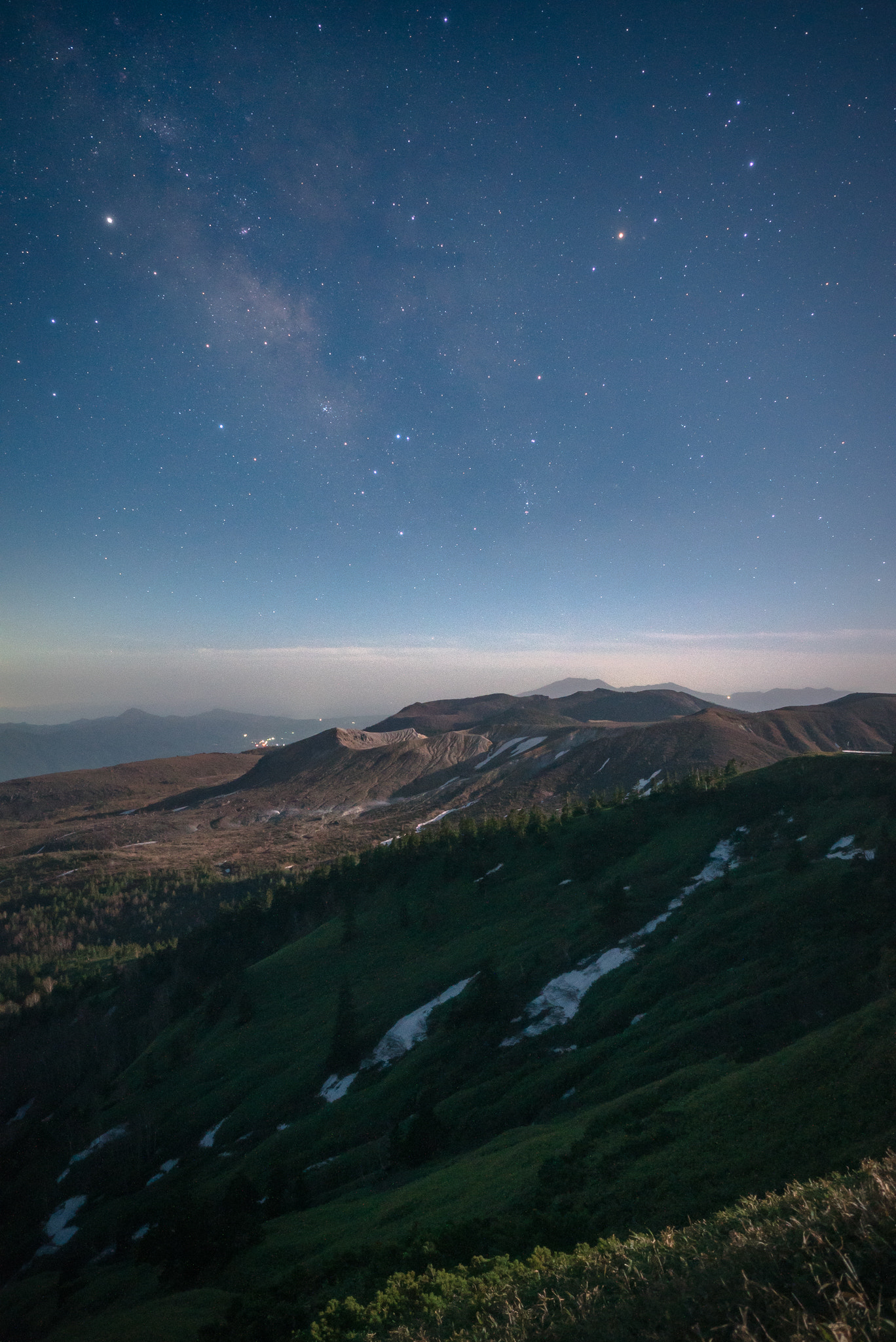 Sony a7S II sample photo. Milkyway and mount kusatsu-shirane photography