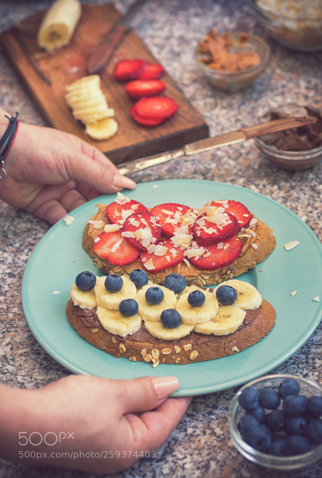Sony a6300 sample photo. Healthy sweet toasts for photography