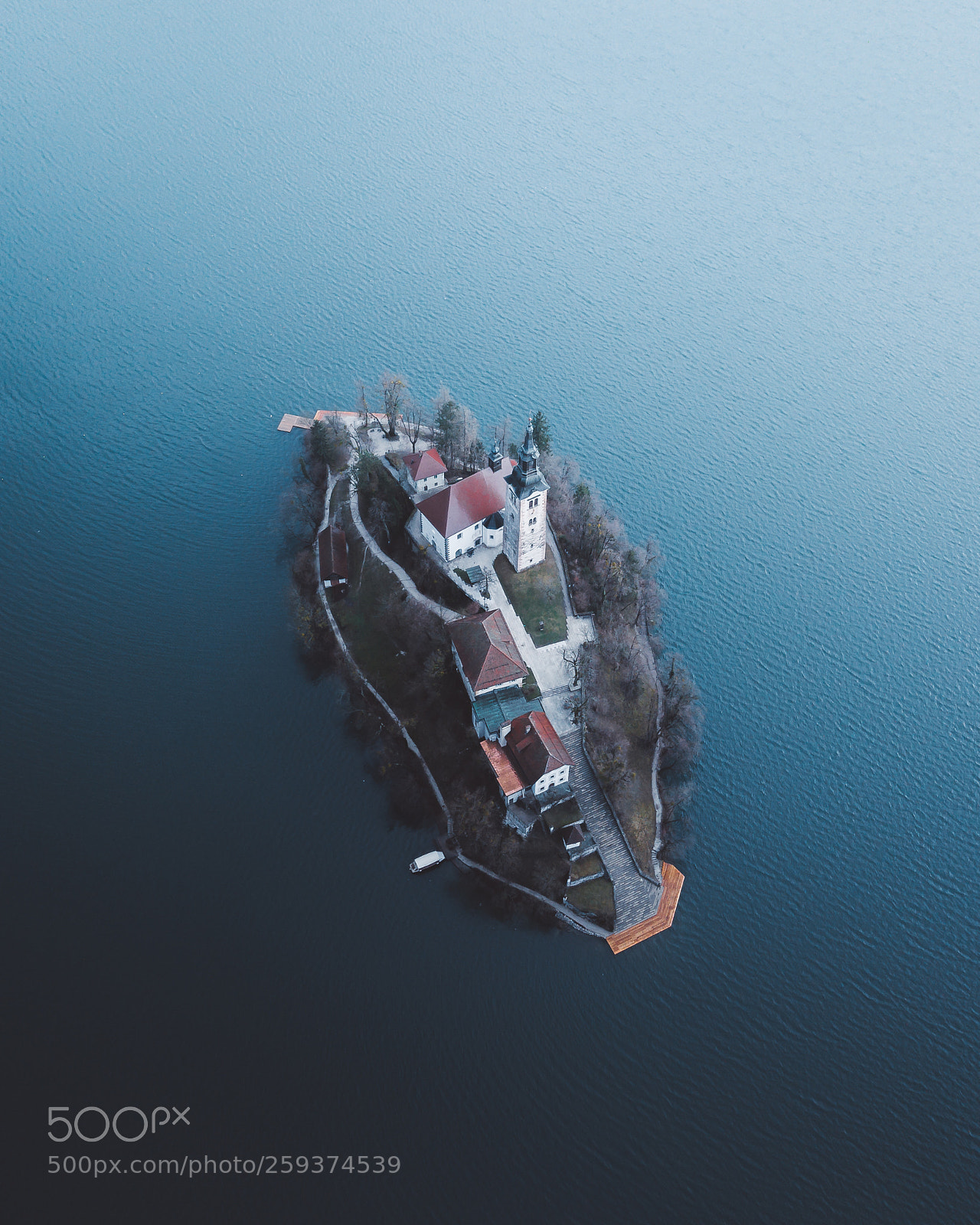 DJI FC220 sample photo. Lake bled, slovenia photography