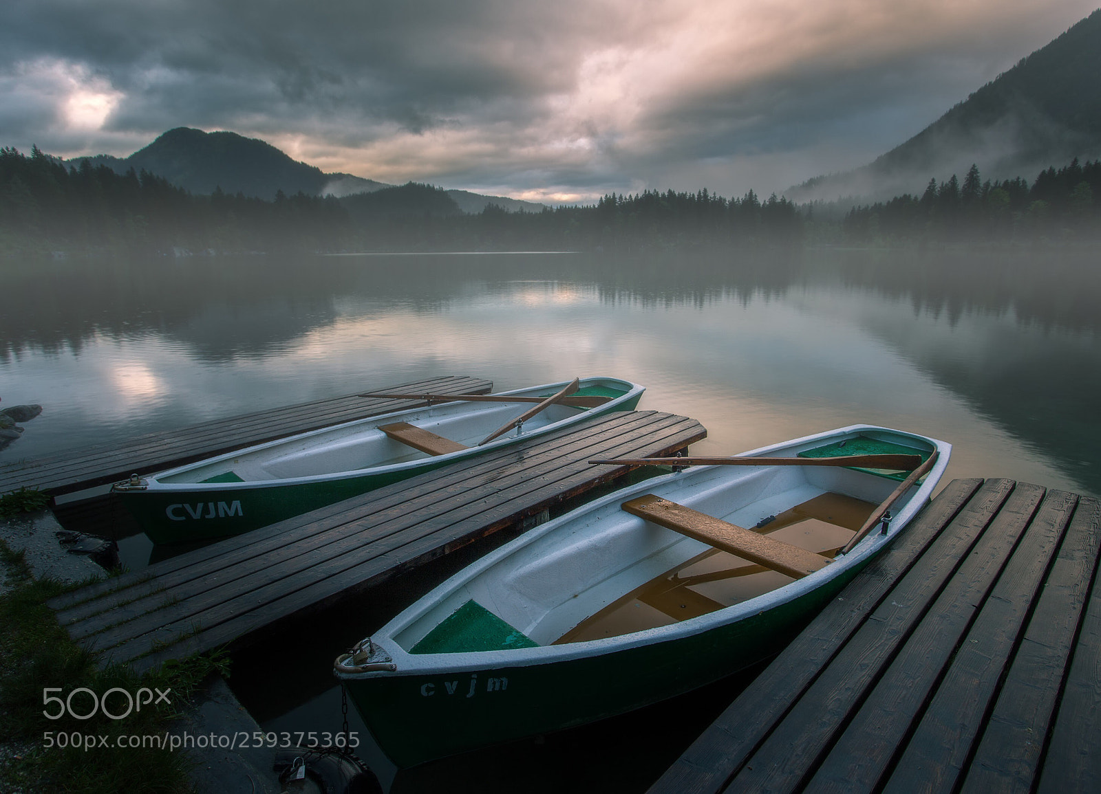 Canon EOS 6D sample photo. The boats. lake hintersee photography