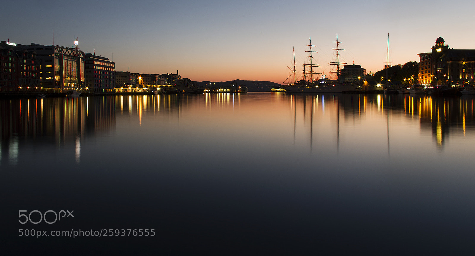 Pentax K-50 sample photo. Sunset pier bergen photography