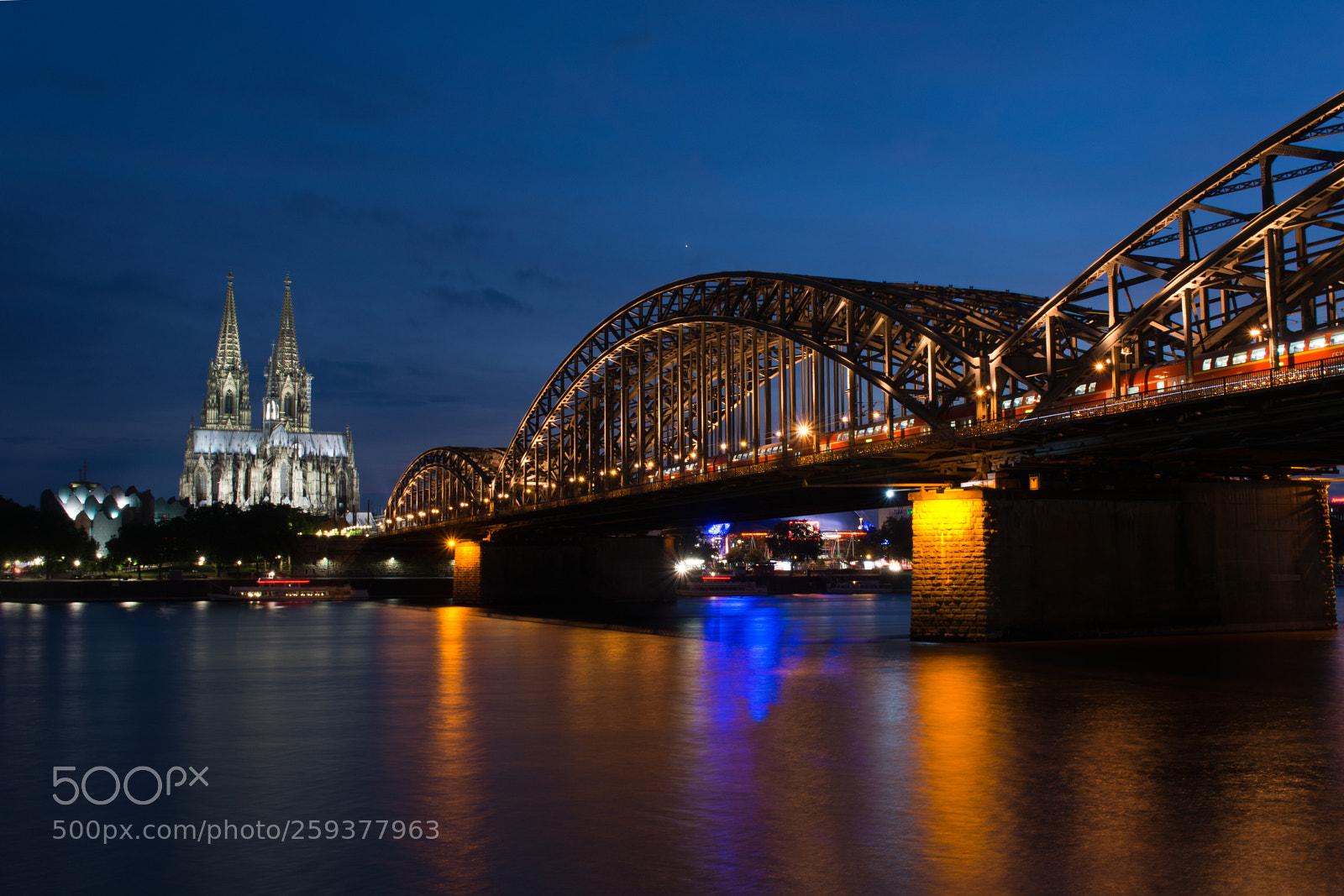 Nikon D7200 sample photo. Cologne by night photography