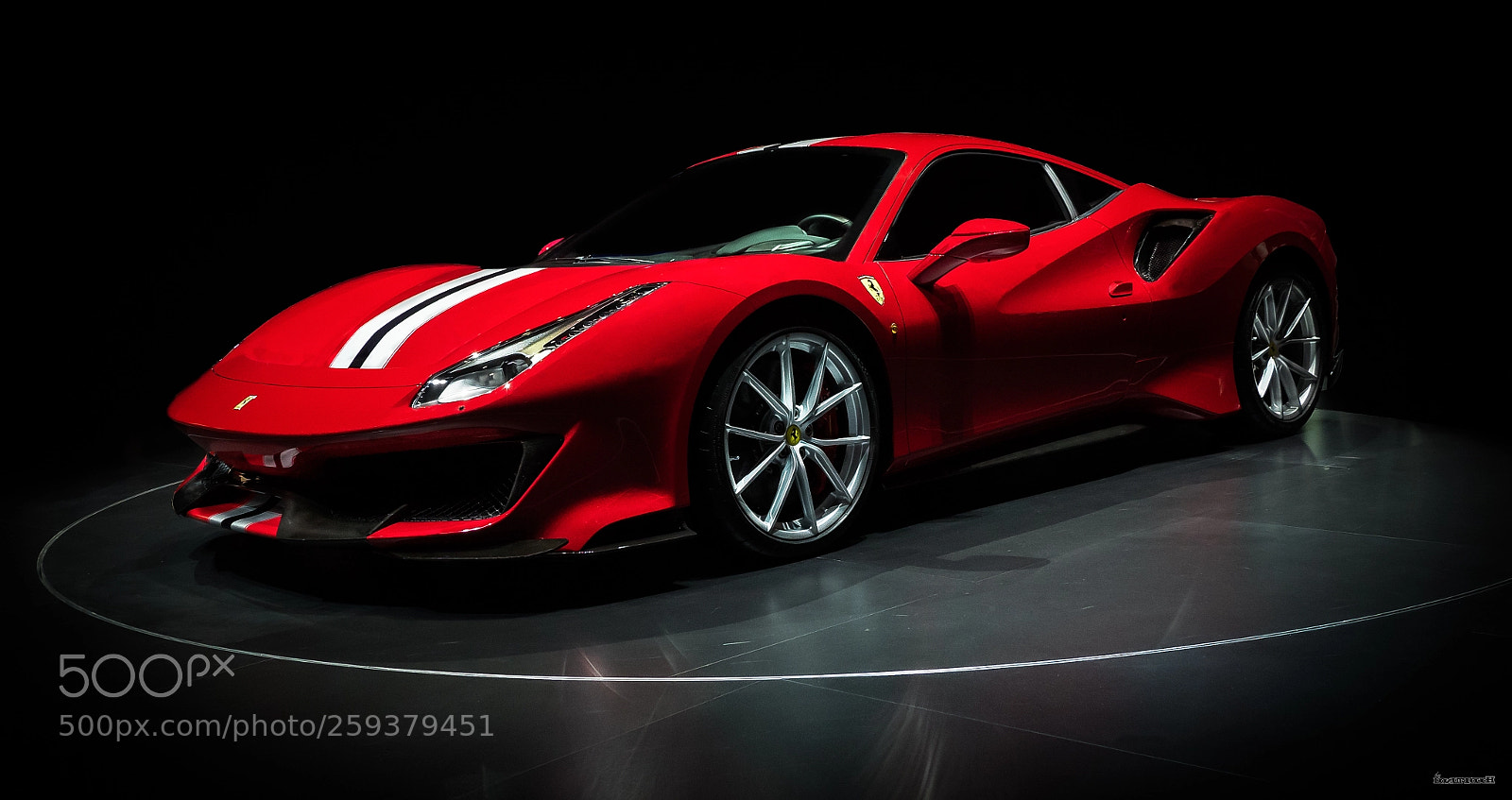 Olympus OM-D E-M5 II sample photo. Ferrari 488 gtb photography