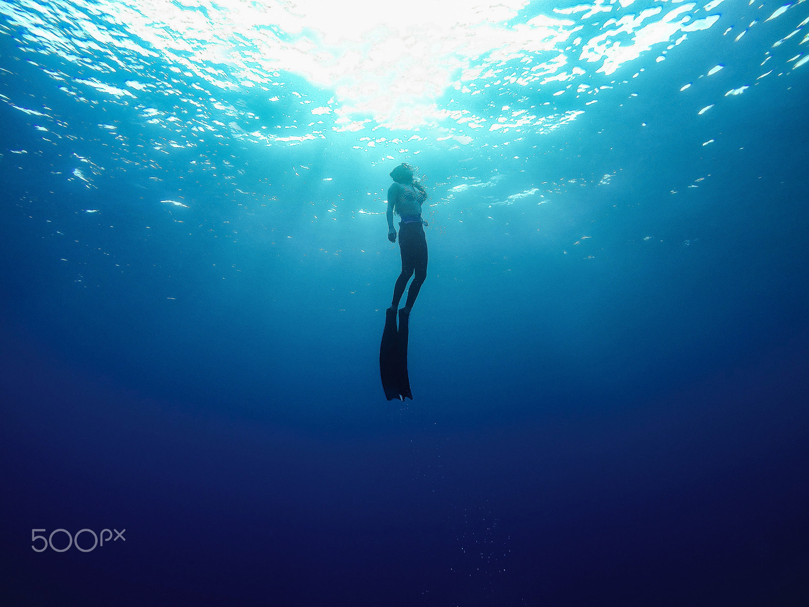 GoPro HERO4 Black sample photo. Free diver photography