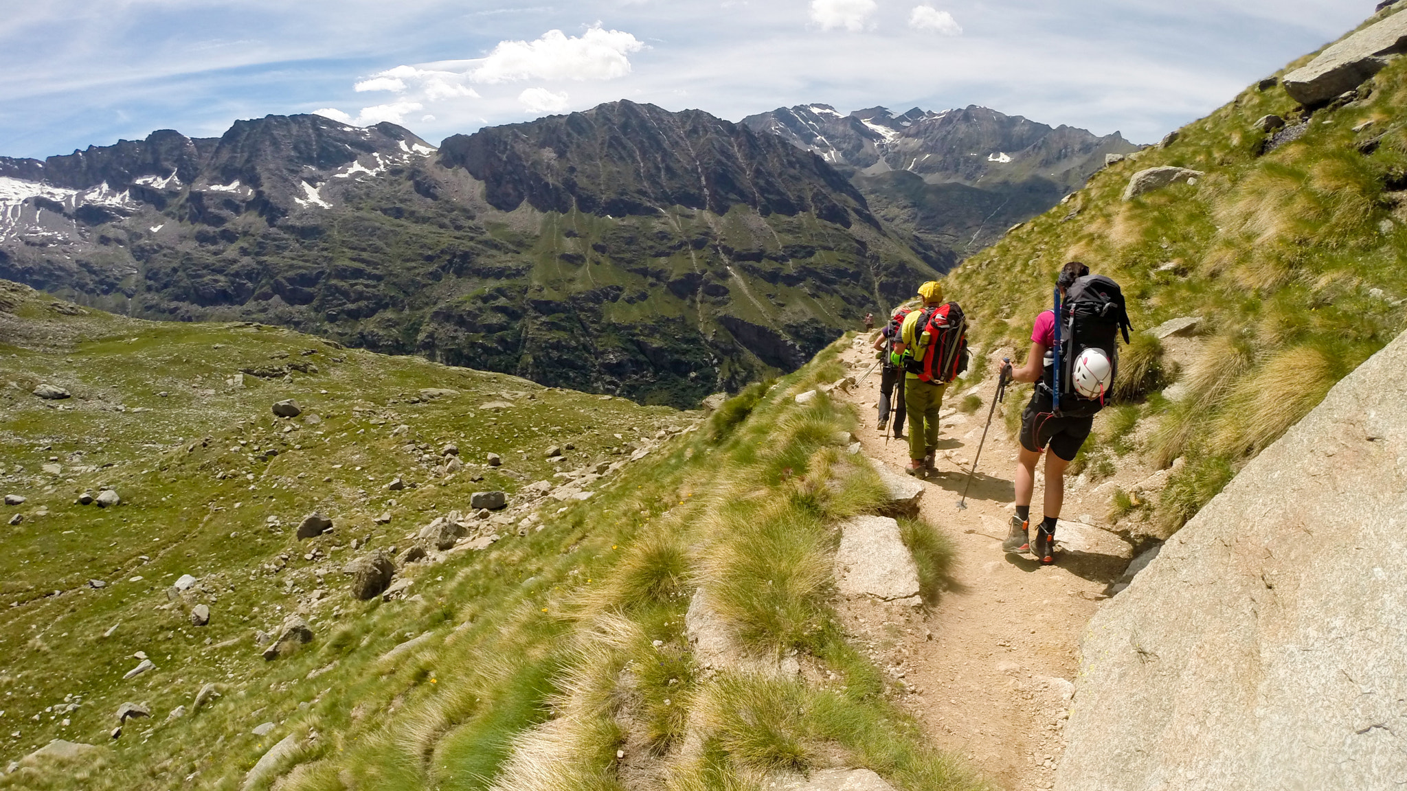 GoPro HERO3+ Black Edition sample photo. Hiking from gran paradiso (4061 m) photography