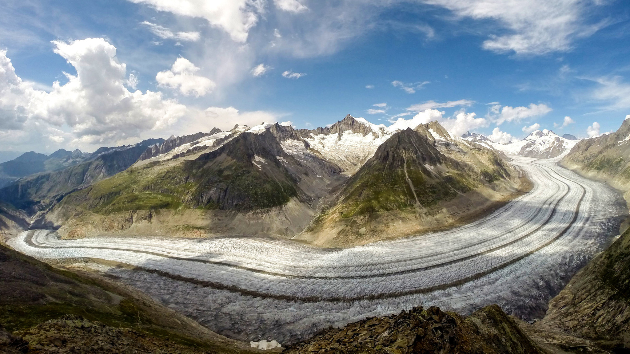 GoPro HERO3+ Black Edition sample photo. Aletsch glacier photography