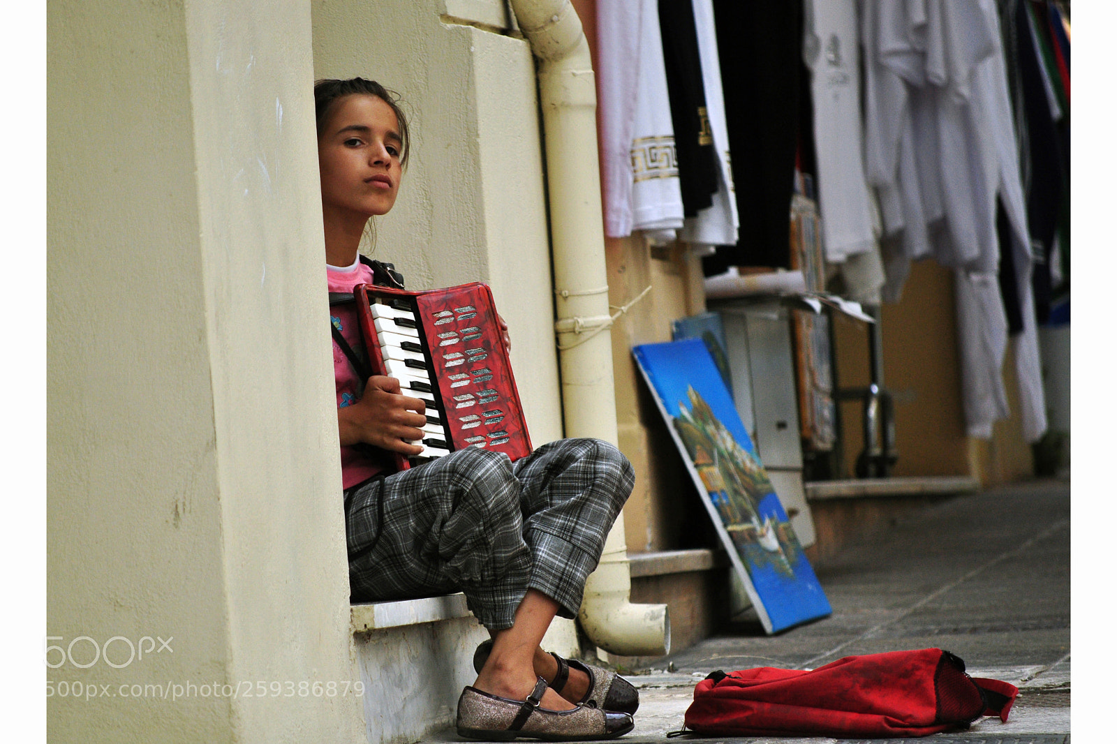 Nikon D5000 sample photo. Playing the accordion photography