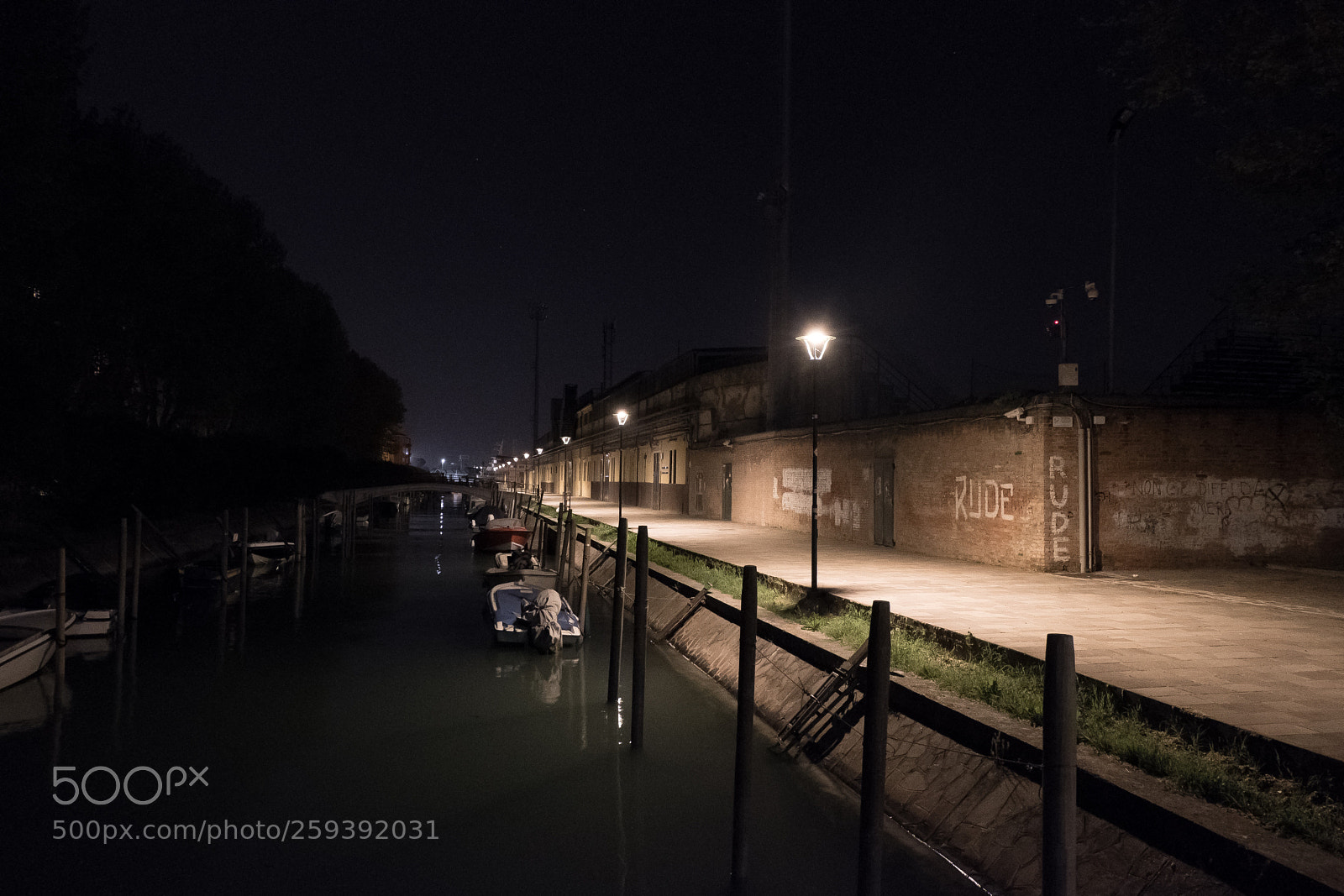 Fujifilm X-T20 sample photo. Canal at night in photography
