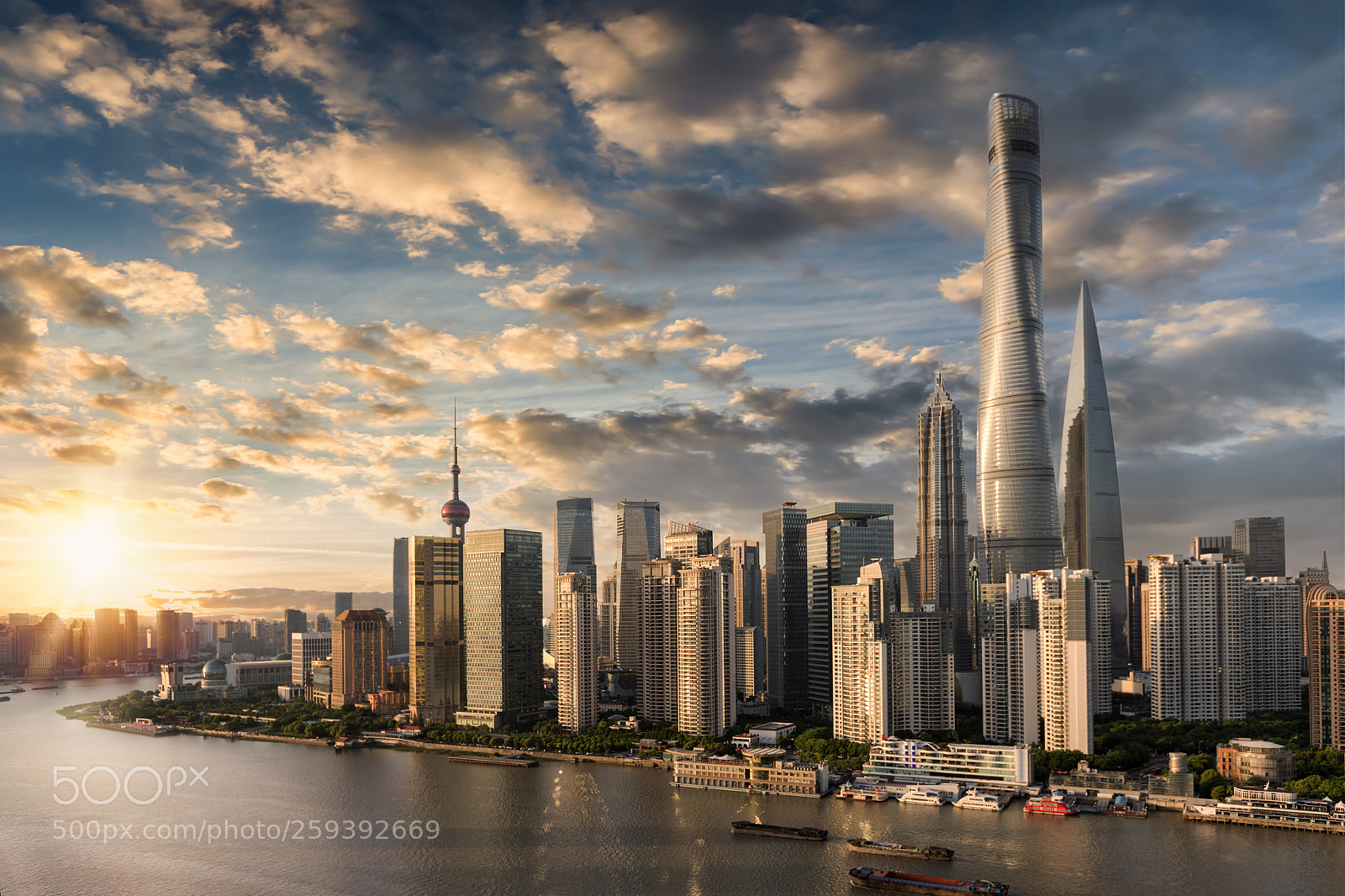 Canon EOS 5D Mark IV sample photo. Sunset over shanghai photography