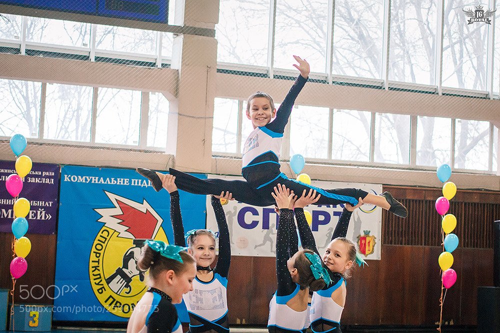 Canon EOS 600D (Rebel EOS T3i / EOS Kiss X5) sample photo. City cheerleading championship photography