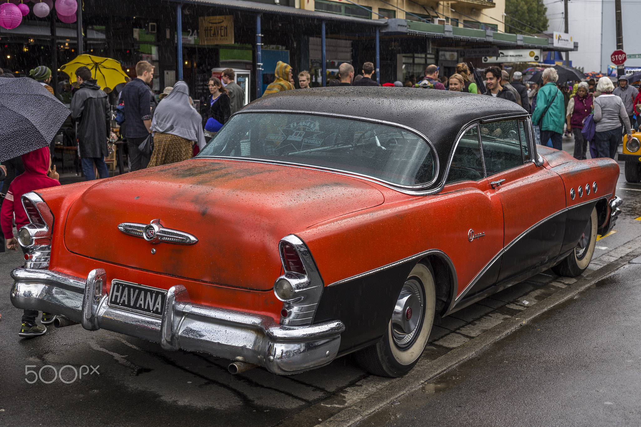 Wellington, New Zealand - March 24, 2018: Havana Brothers Bakehouse car at Cuba Dupa Festival...