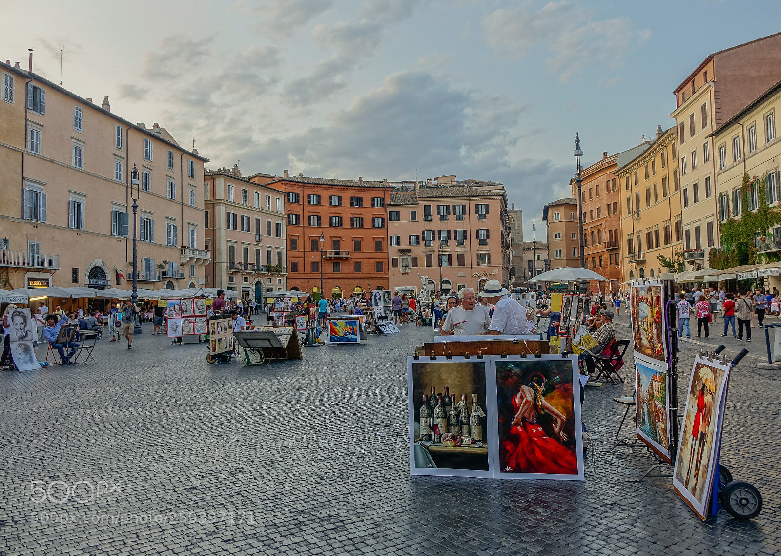 Sony Cyber-shot DSC-RX10 sample photo. Scene in piazza navona photography