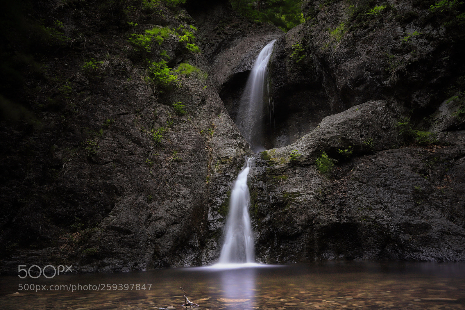 Canon EOS 6D Mark II sample photo. Double waterfall, 周王山 photography