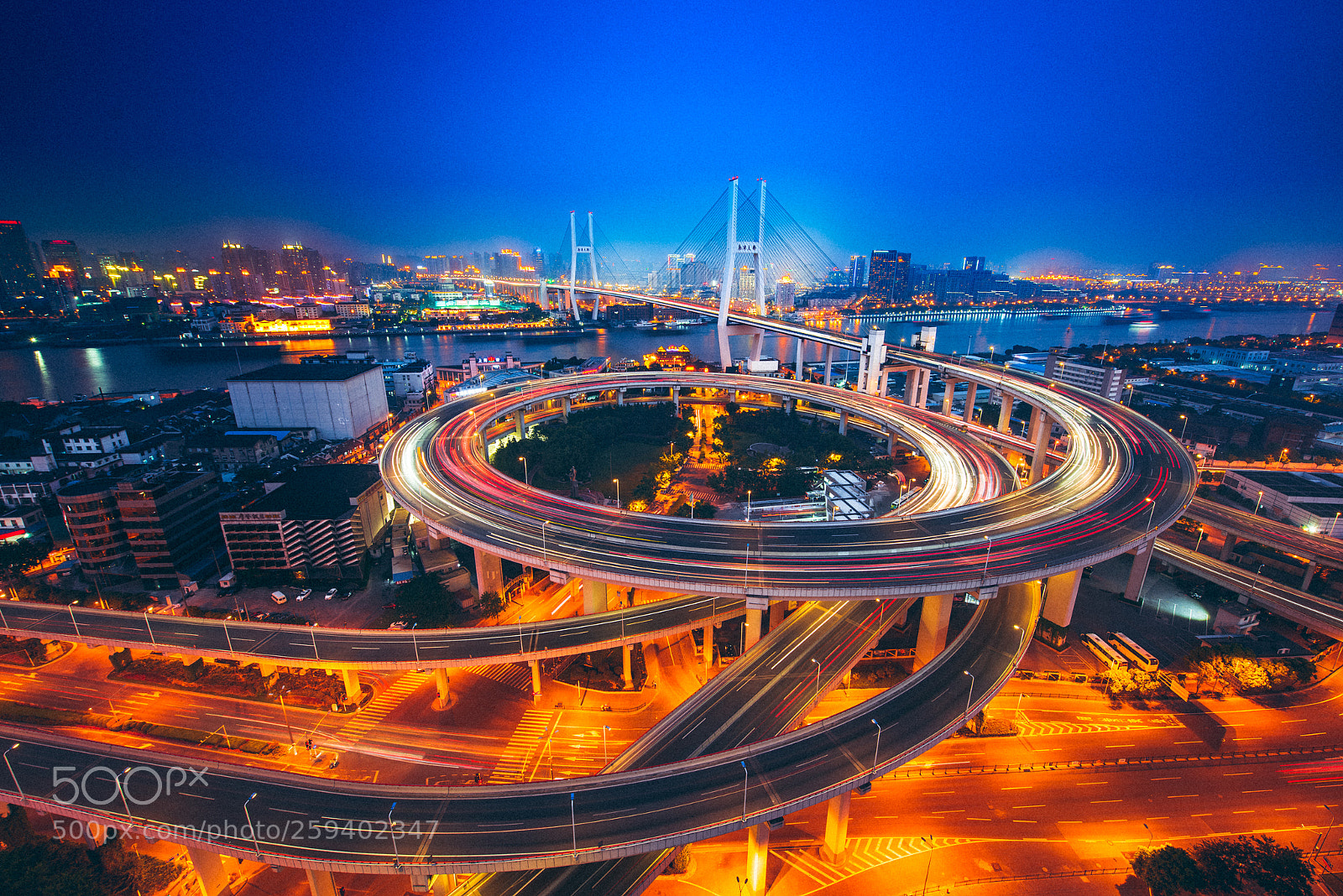 Nikon D800 sample photo. Shanghai nanpu bridge photography