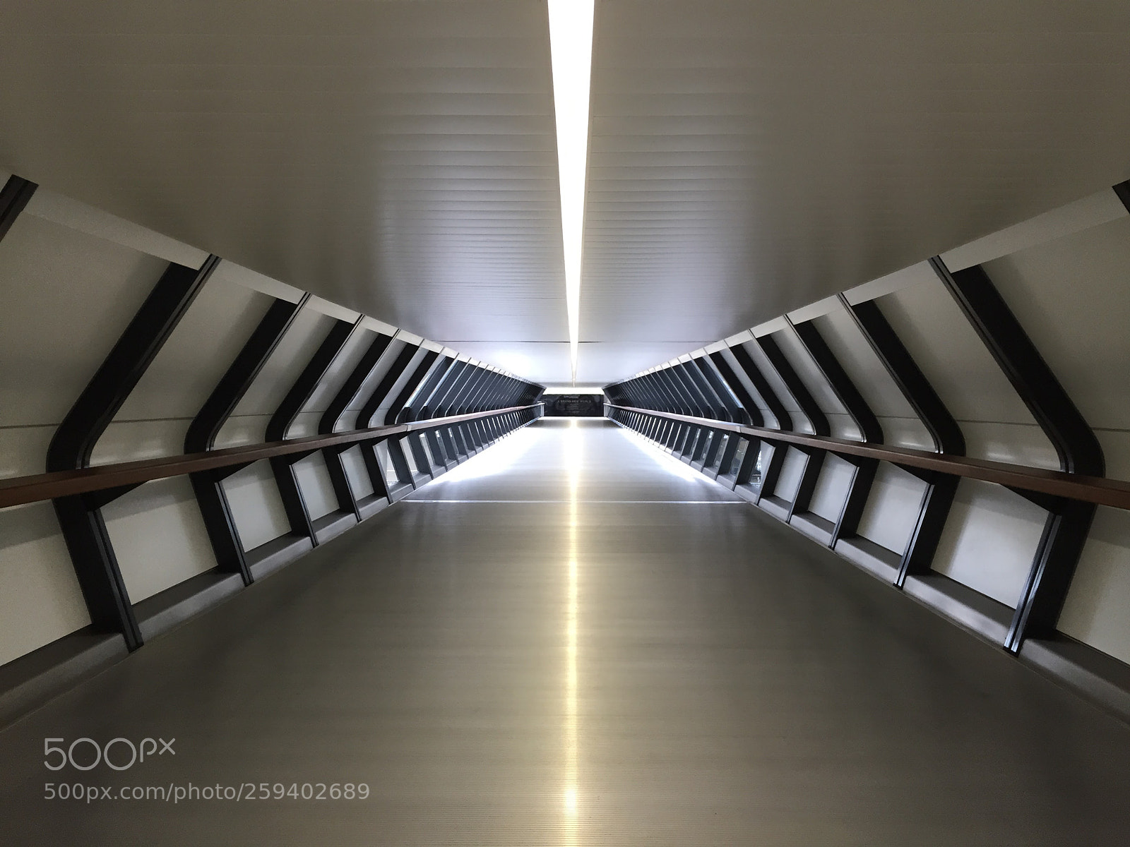 Apple iPhone 6 sample photo. Crossrail walkway photography