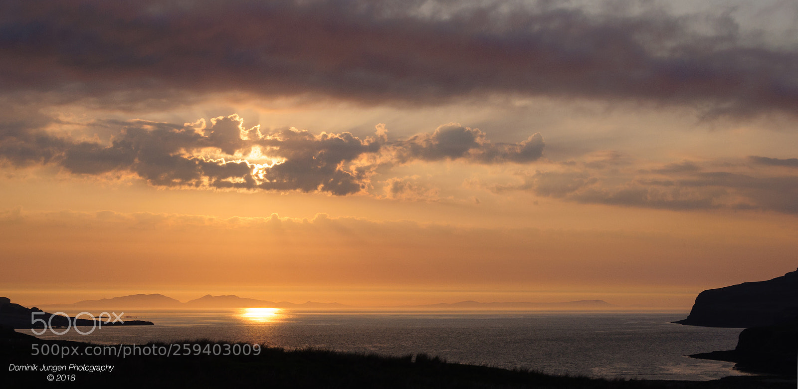 Nikon D90 sample photo. Sunset at loch pooltiel photography