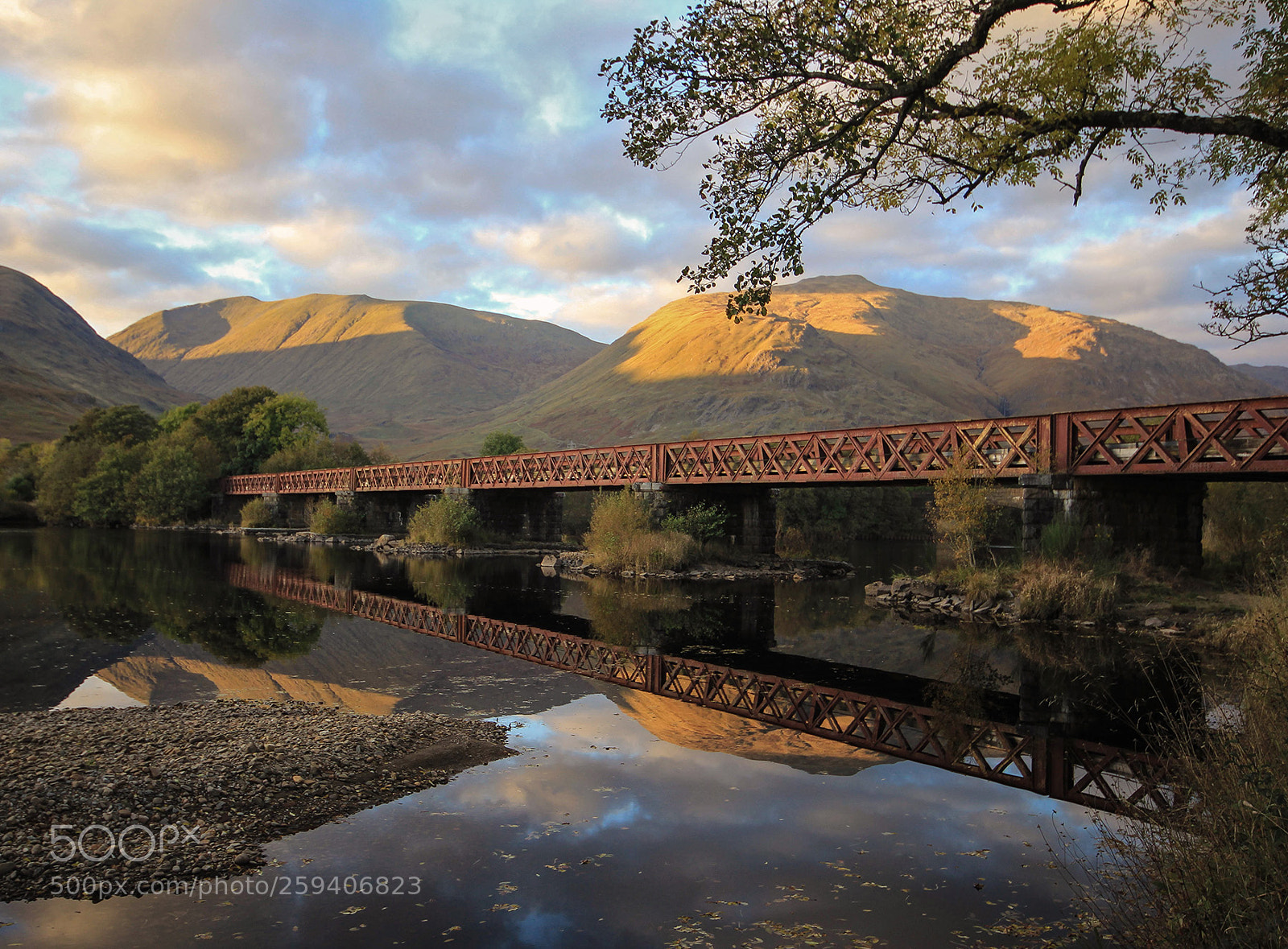 Canon EOS 60D sample photo. Railbridge at loch awe photography