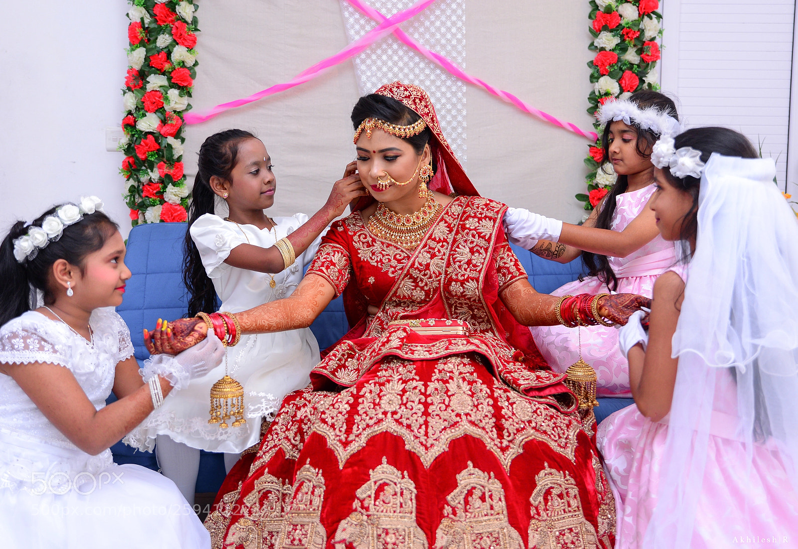 Nikon D610 sample photo. Anu & her bridesmaids photography