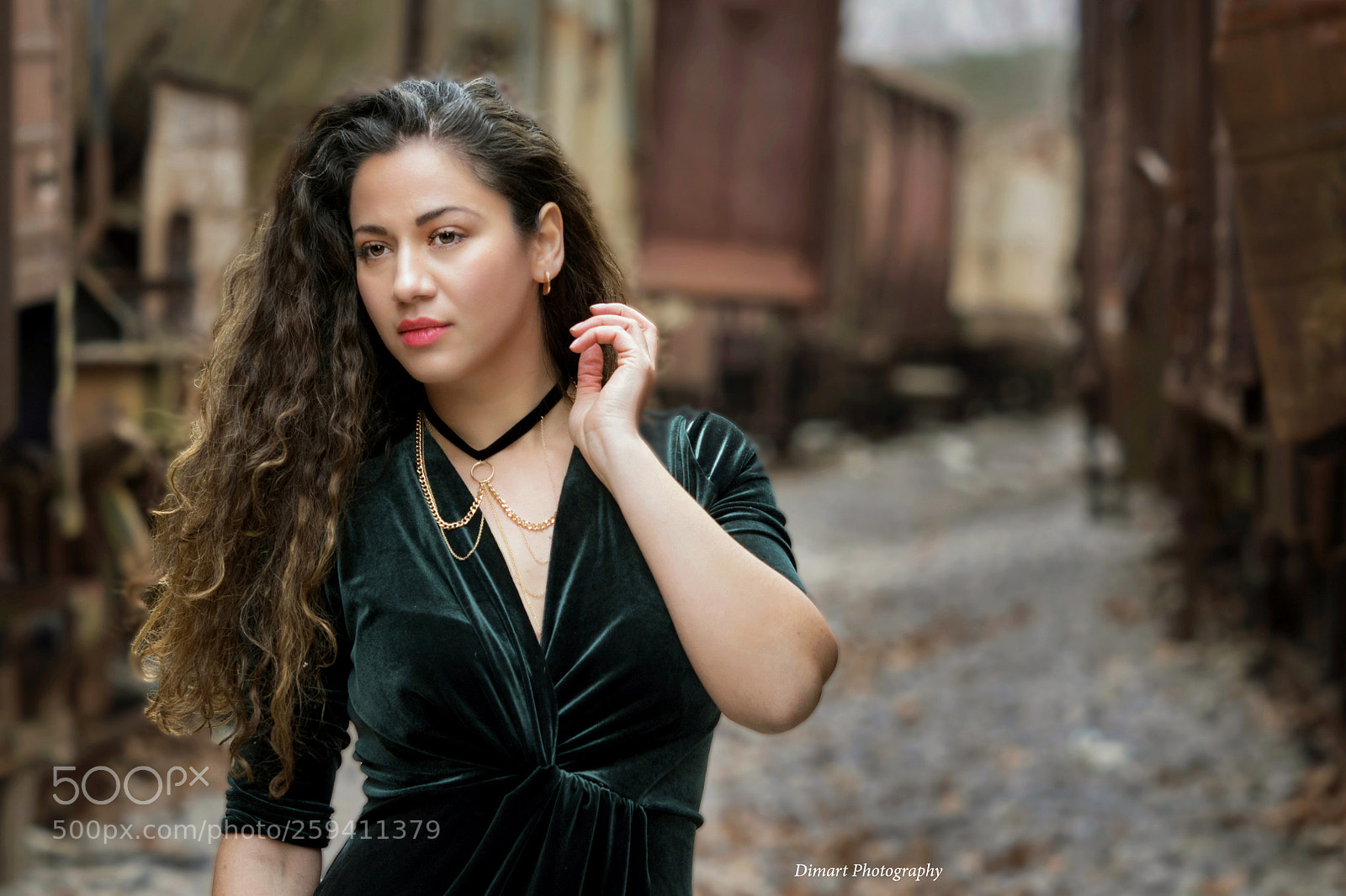 Olympus OM-D E-M1 sample photo. Marina at the train photography