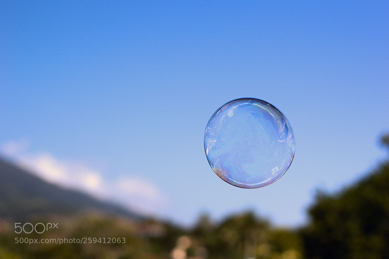 Canon EOS 60D sample photo. Soap bubble - flying photography