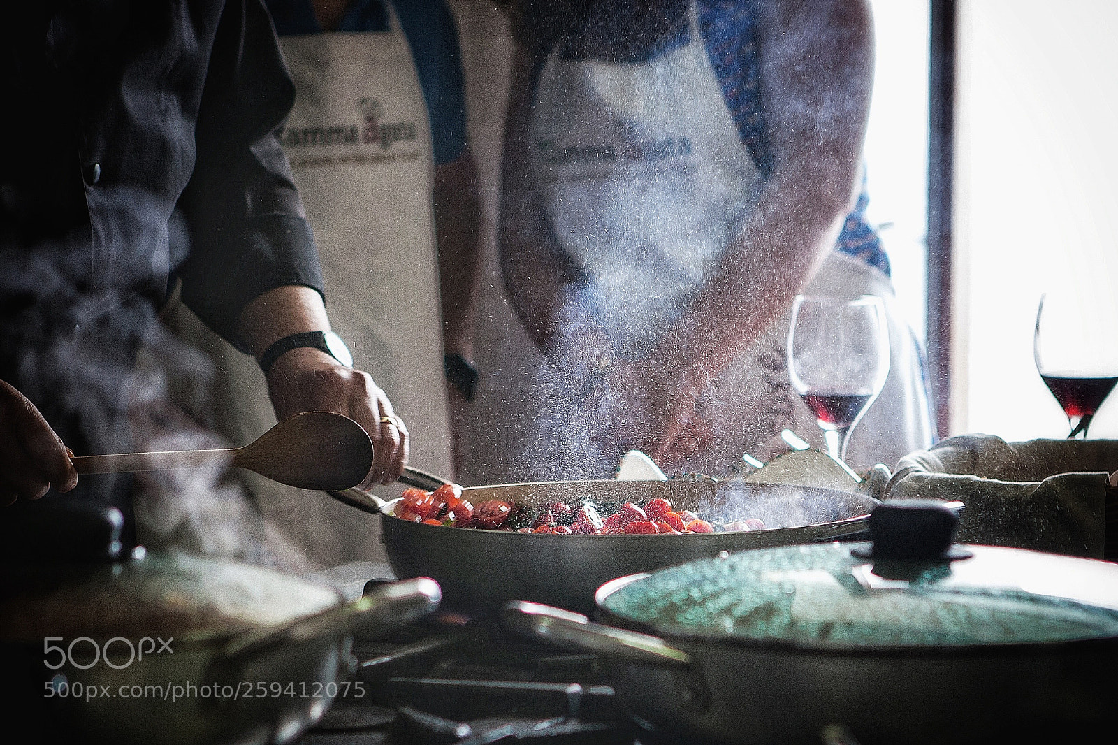 Canon EOS 5D Mark II sample photo. Cooking class photography