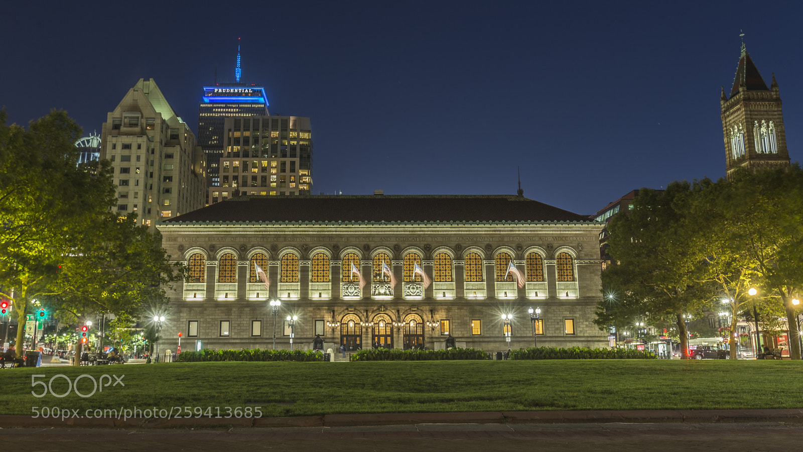 Canon EOS 6D sample photo. Boston public library along photography