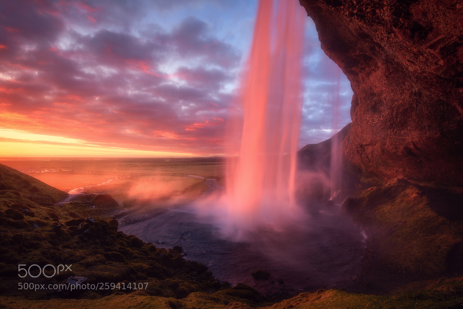 Nikon D810 sample photo. Burning falls photography