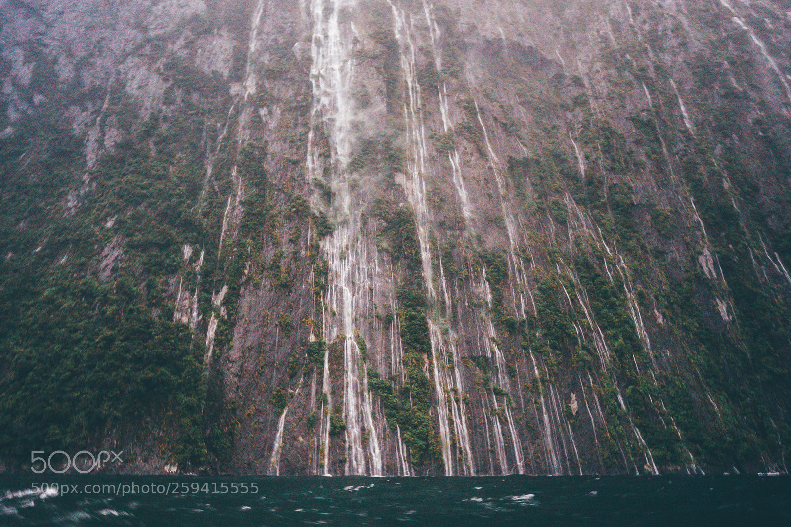 Sony a9 sample photo. Milford sound waterfall photography
