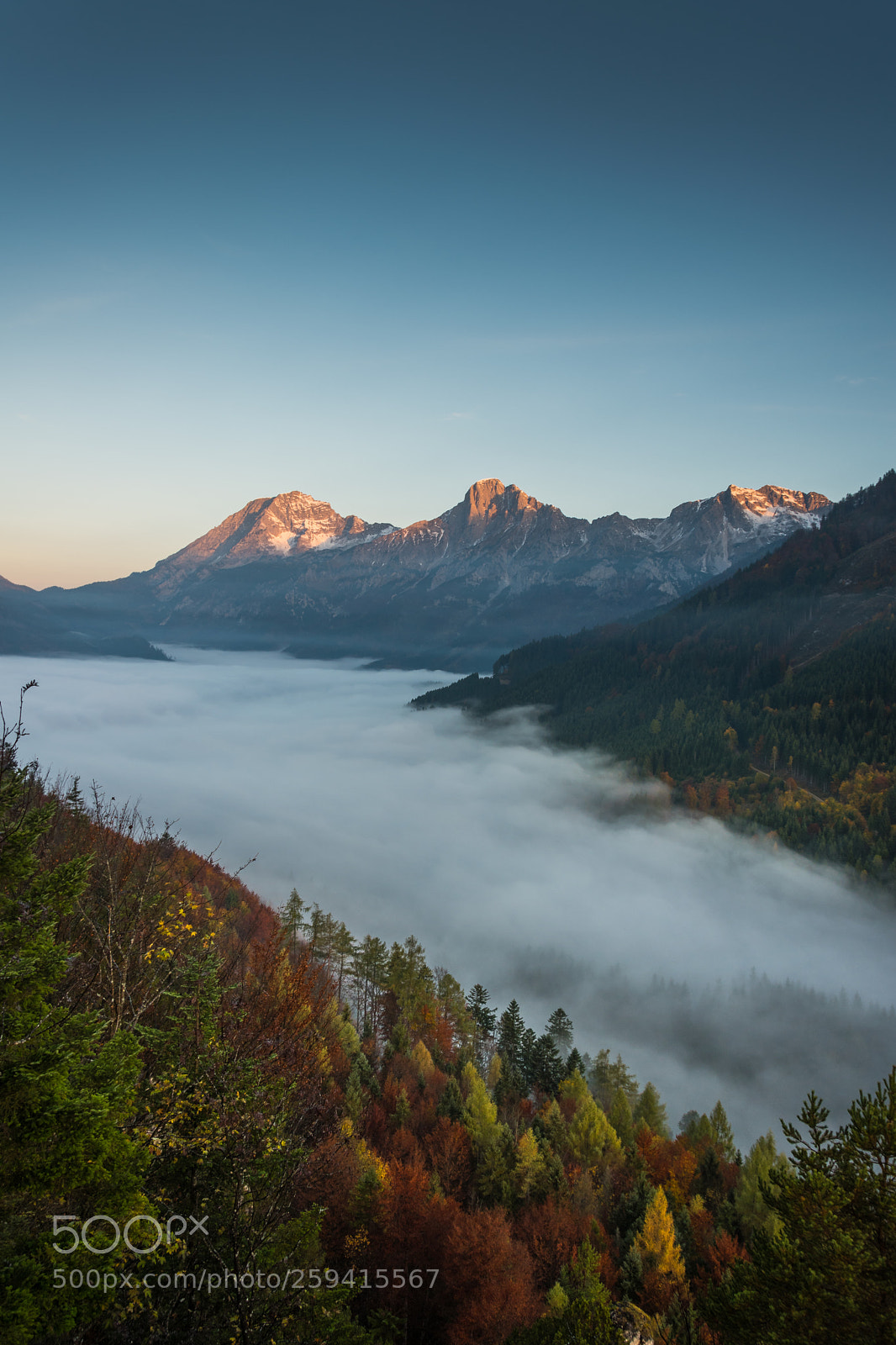 Nikon D5500 sample photo. Hallermauern im morgenrot photography