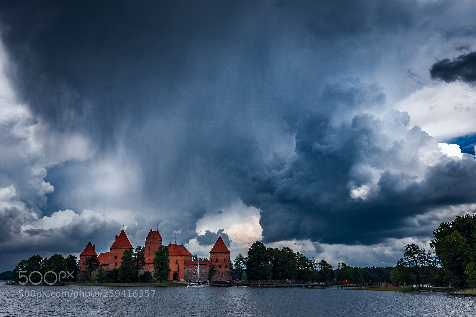 Canon EOS 6D sample photo. Dramatic sky over trakai photography