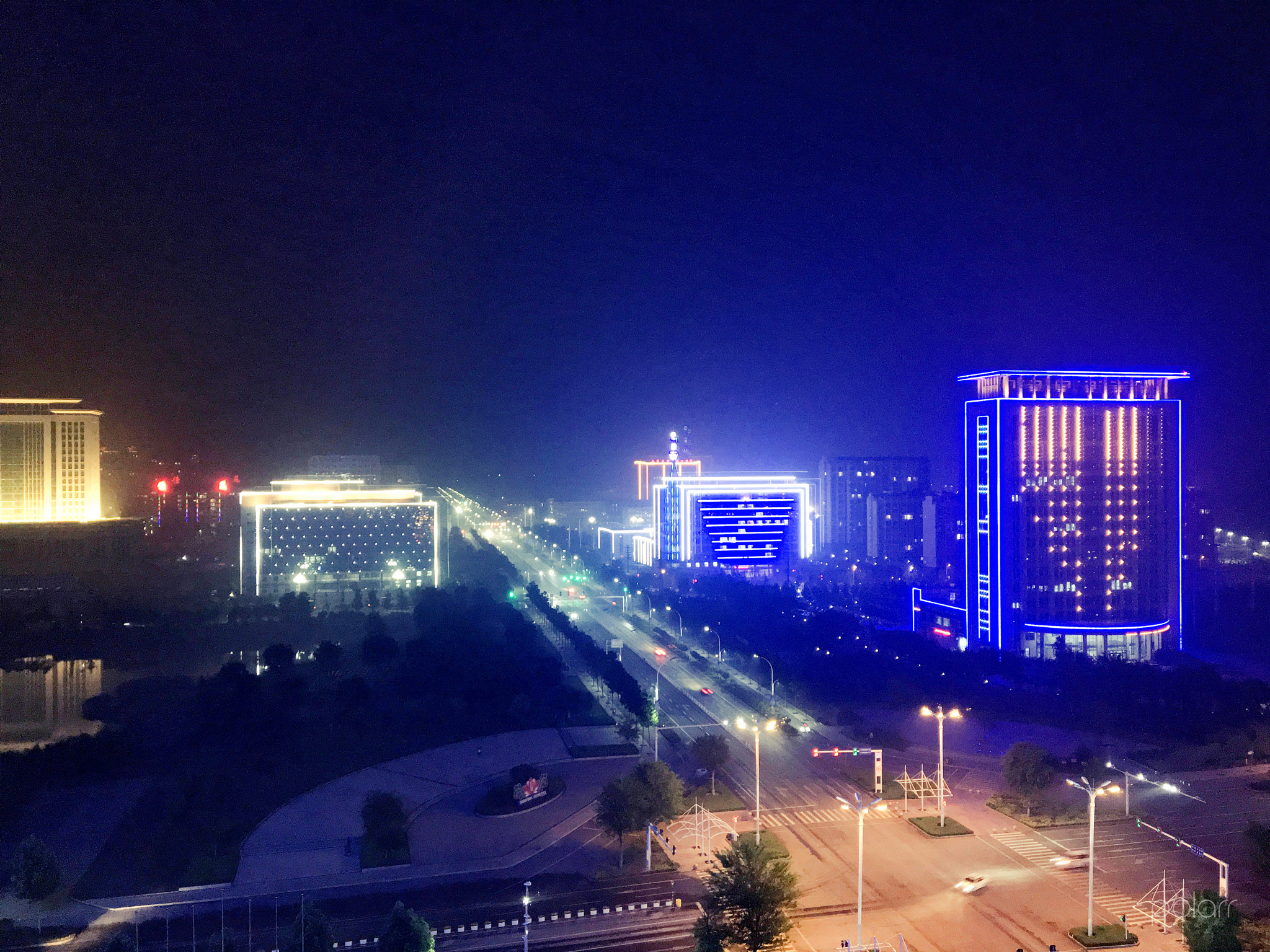 Apple iPhone sample photo. Night scene photography