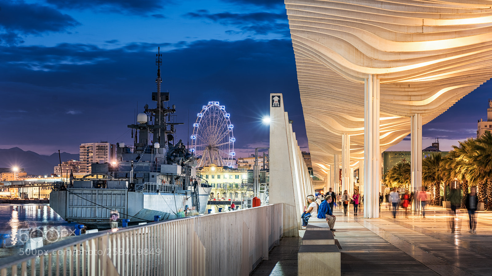 Nikon D810 sample photo. Minelayer in malaga photography