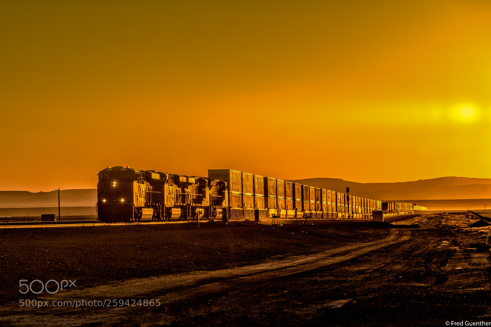 Nikon D810 sample photo. Eastbound bnsf train at photography