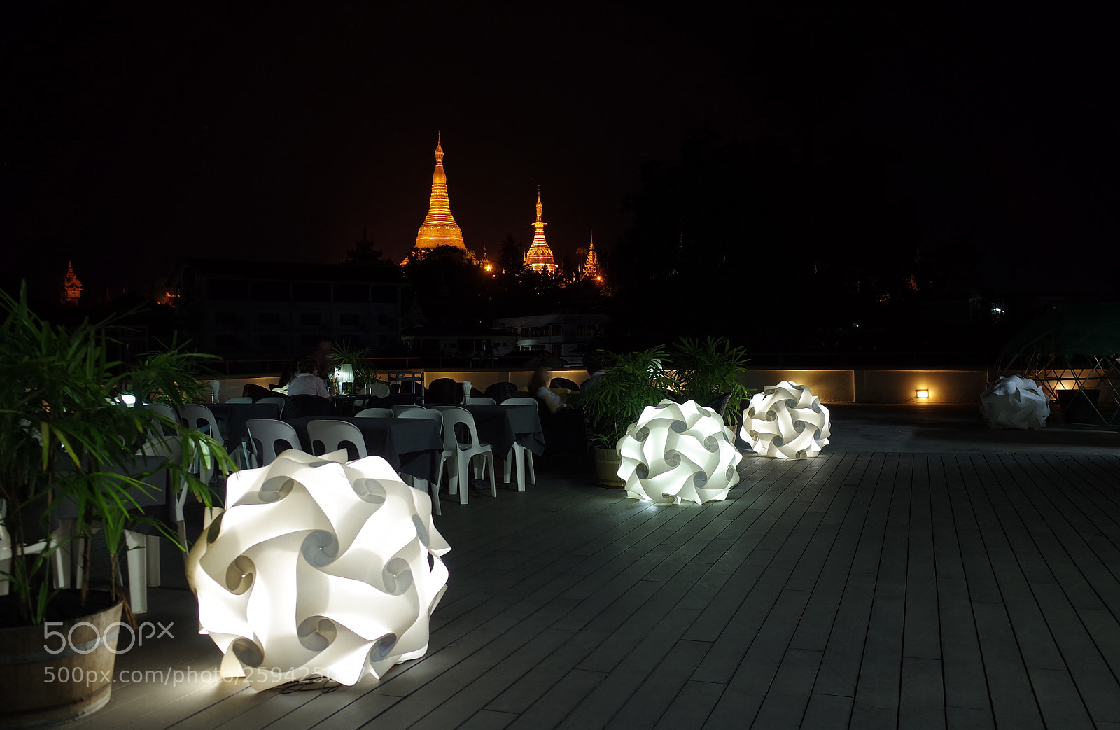 Ricoh GR II sample photo. Pagoda at night photography