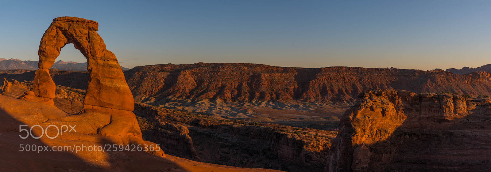 Nikon D810 sample photo. Delicate arch pano photography