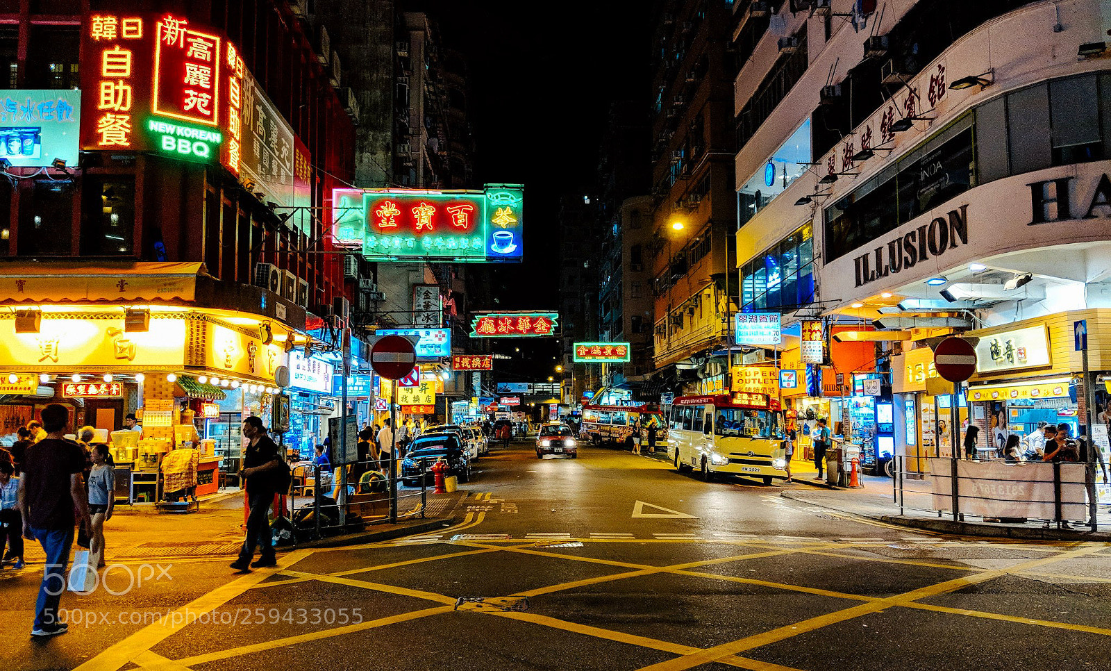 Google Pixel 2 sample photo. Mong kok at night photography