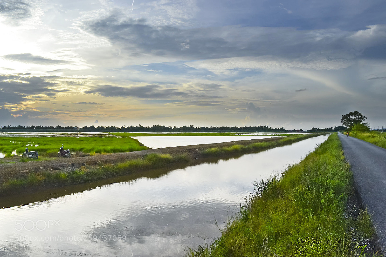 Nikon D3100 sample photo. Water canal at sunset photography