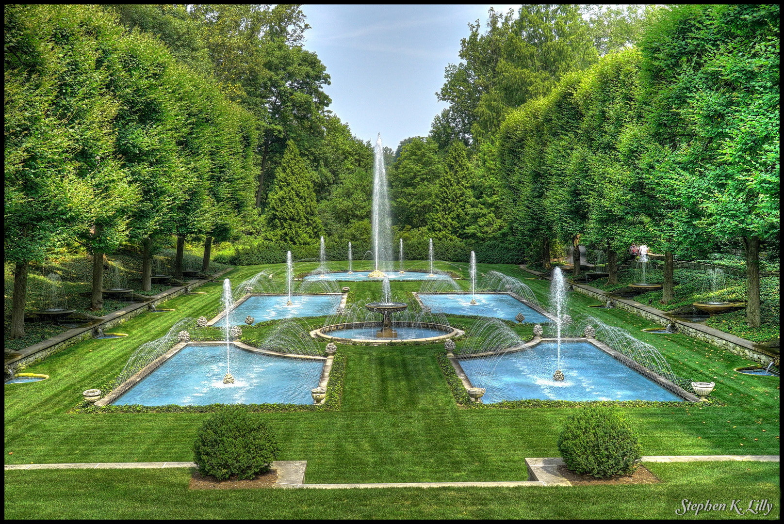 Sony a7S sample photo. Longwood gardens foutain photography