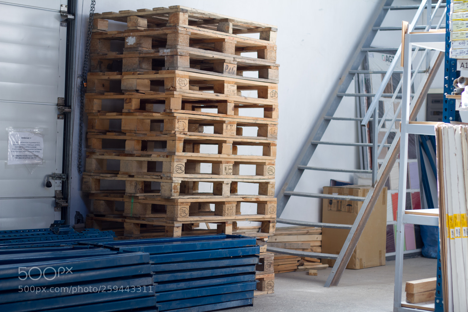 Canon EOS 7D sample photo. Stacks of wooden pallets photography