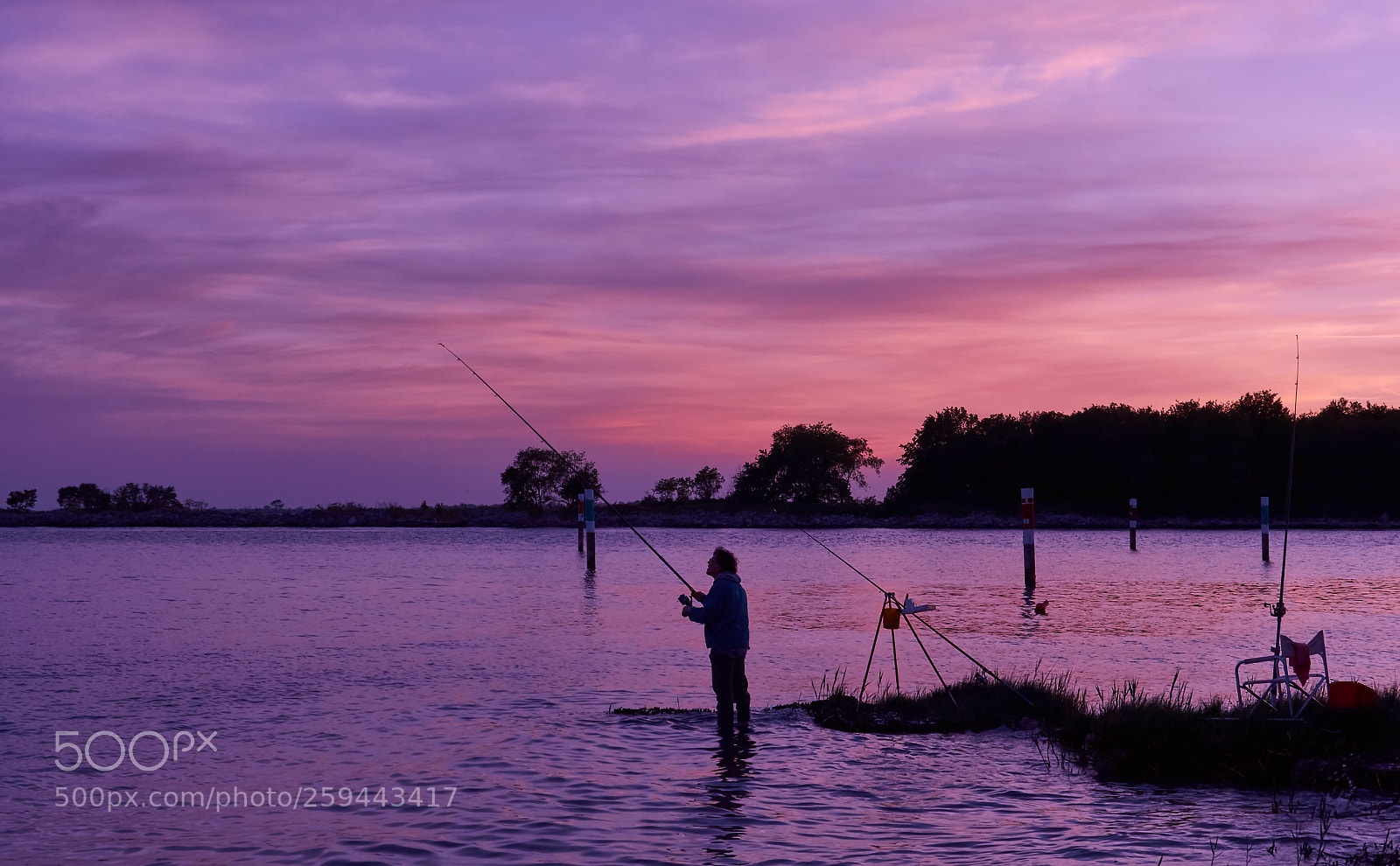 Nikon D3200 sample photo. Fishing at sunset photography