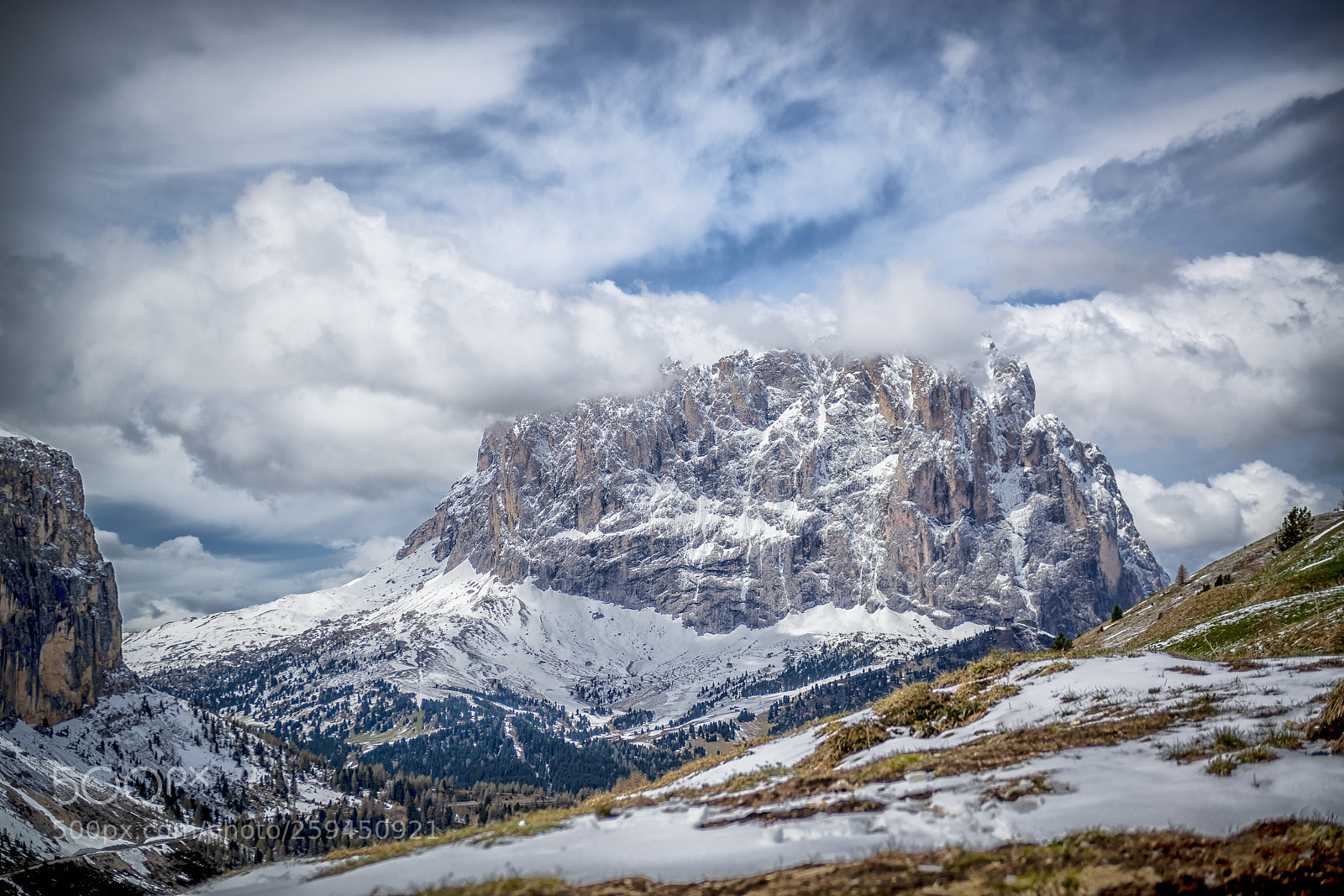 Nikon D800 sample photo. Dolomites langkofel in june photography