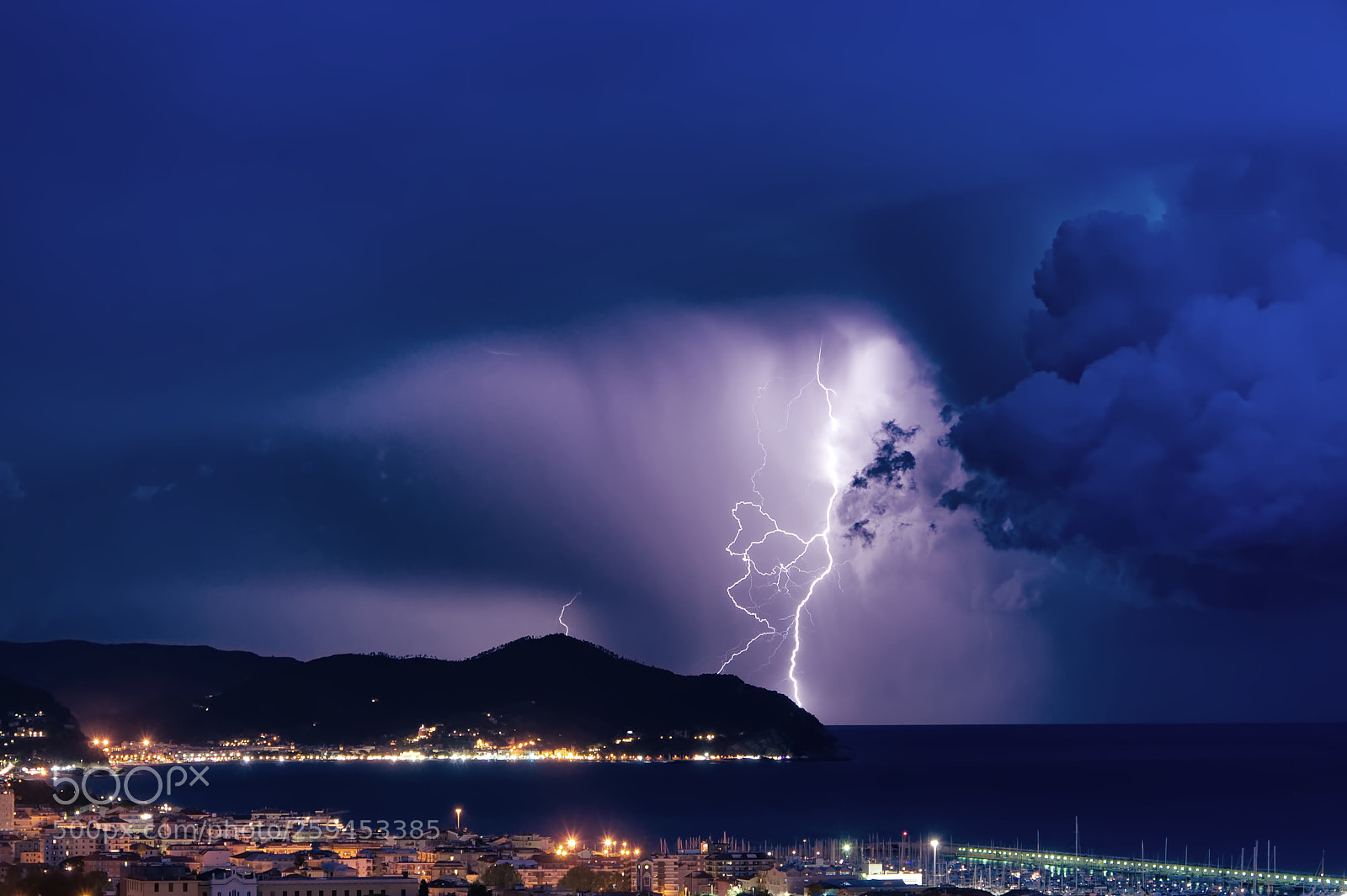 Nikon D90 sample photo. Lightning on the ligurian photography