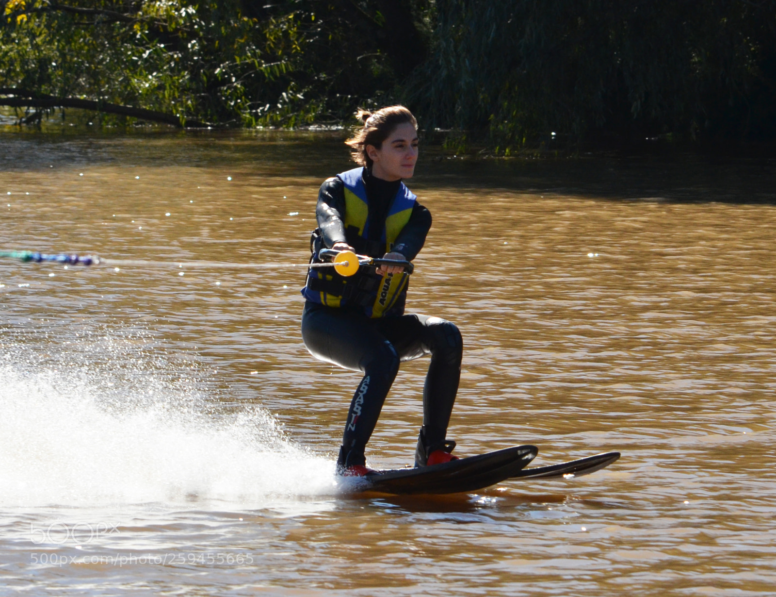 Nikon D7000 sample photo. Water ski at canal photography