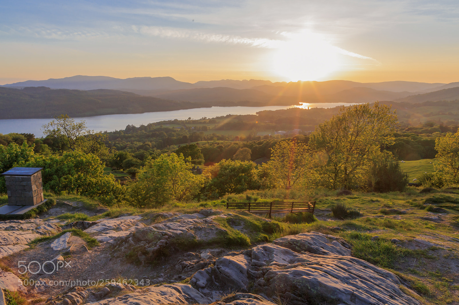Canon EOS 6D sample photo. Hilltop sunset lake district photography
