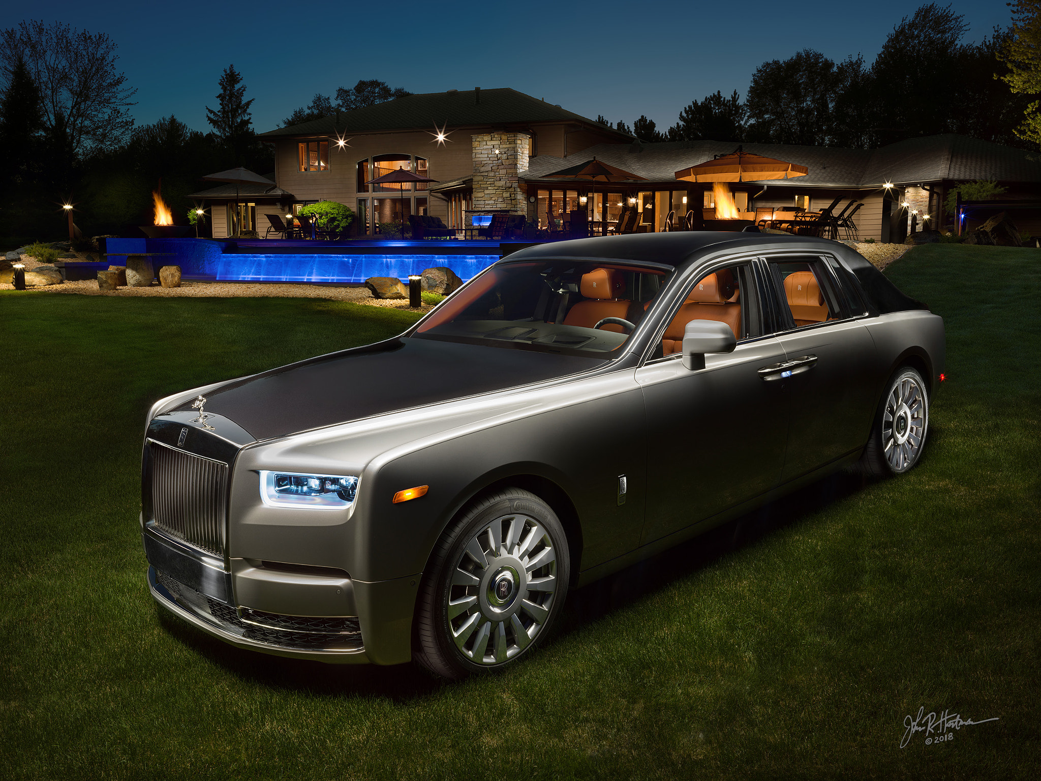 Hasselblad H6D sample photo. Rolls royce phantom photography
