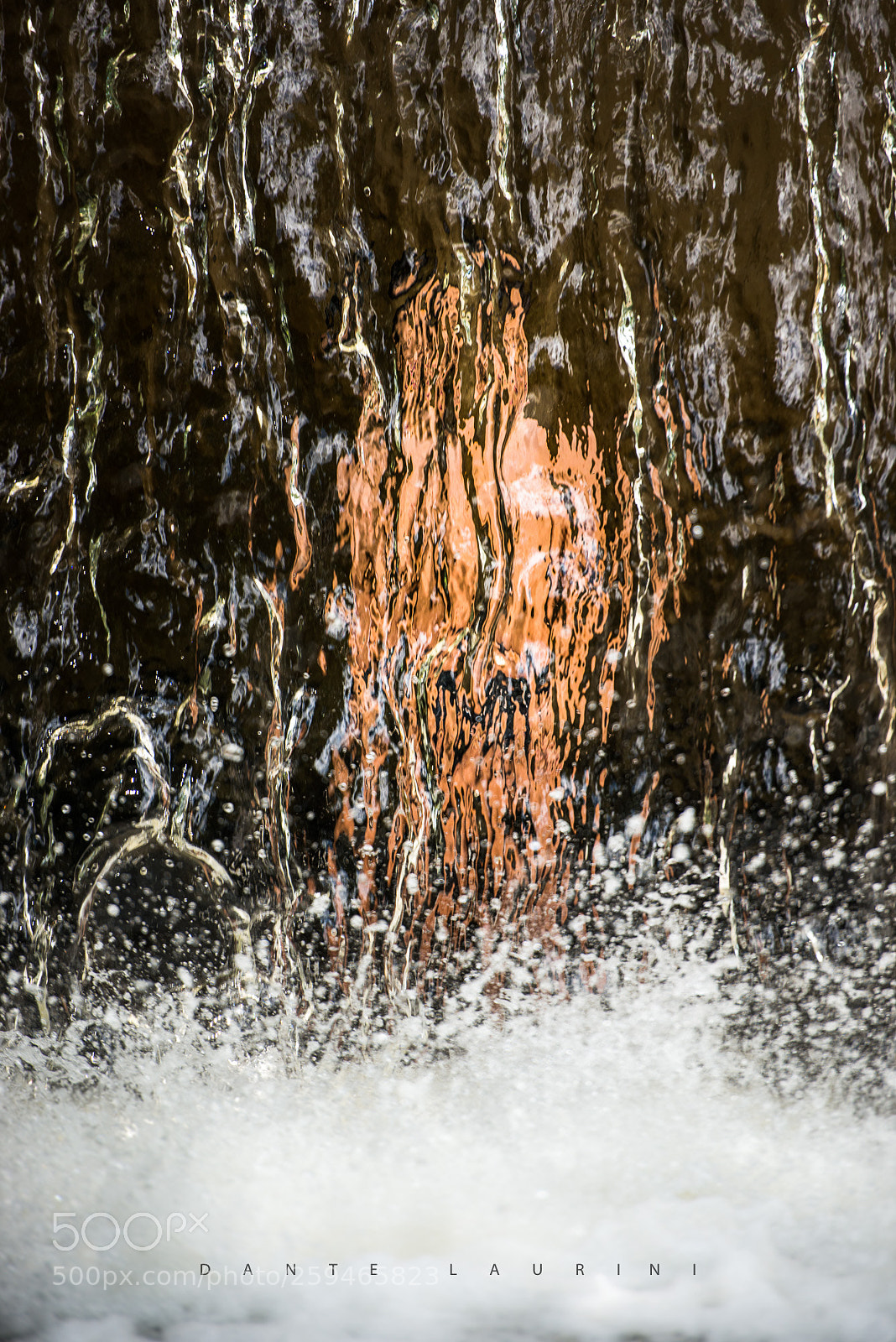 Nikon D800 sample photo. Bianca behind the waterfall photography