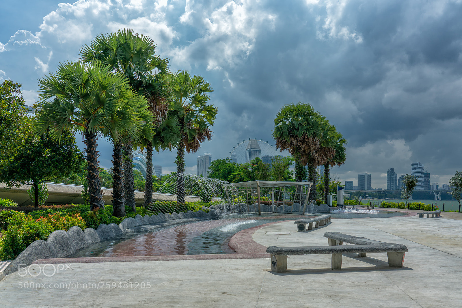 Sony a7R II sample photo. Marina barrage photography