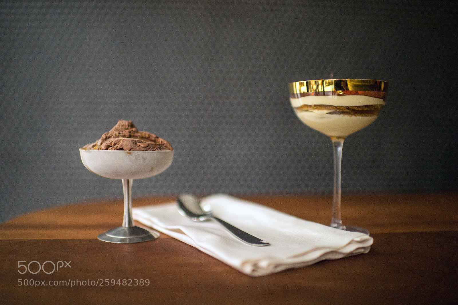 Nikon D4S sample photo. Tiramisu and gianduja gelato photography