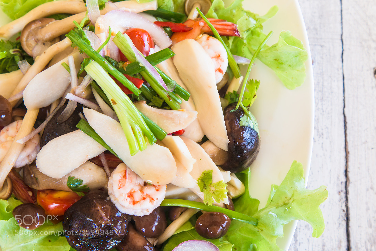 Canon EOS 70D sample photo. Spicy seafood salad hot photography