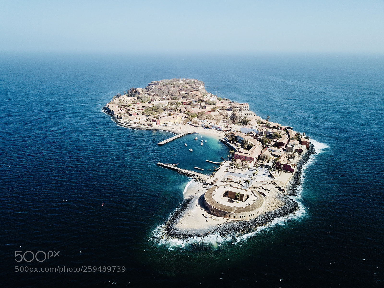 DJI FC220 sample photo. European island in africa photography